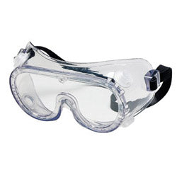 Crews Protective Goggles, Clear/Clear, Antifog, Chemical Resistant, Ventless (135-2237R) Each