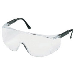 Crews Tacoma Protective Eyewear, Clear Lens, Polycarbonate, Duramass HC, Black Frame (135-TC110) Each