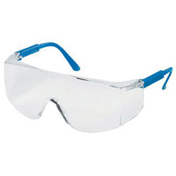 Crews Tacoma Protective Eyewear, Clear Lens, Polycarbonate, Blue Frame (135-TC120) 12 EA / BX