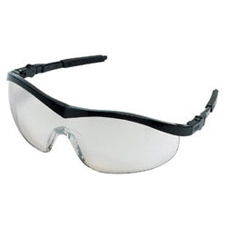 Crews Storm Protective Eyewear, Indoor/Outdoor Clear Mirror Lens, Black Frame, Nylon (135-ST119) 12 EA / BX