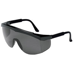 Crews Stratos Spectacles, Gray Lens, Polycarbonate, Duramass HC, Black Frame, Nylon (135-SS112) Each