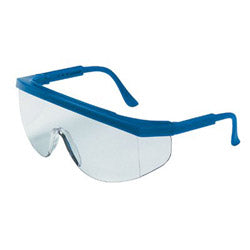 Crews Tomahawk Protective Eyewear, Clear Lens, Duramass Hard Coat, Blue Frame, Nylon (135-TK120) Each