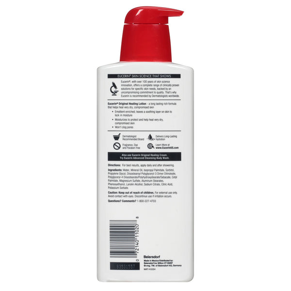 Eucerin® Original Hand and Body Moisturizer 16 oz. Pump Bottle Unscented Lotion (348219_EA) 1/EA