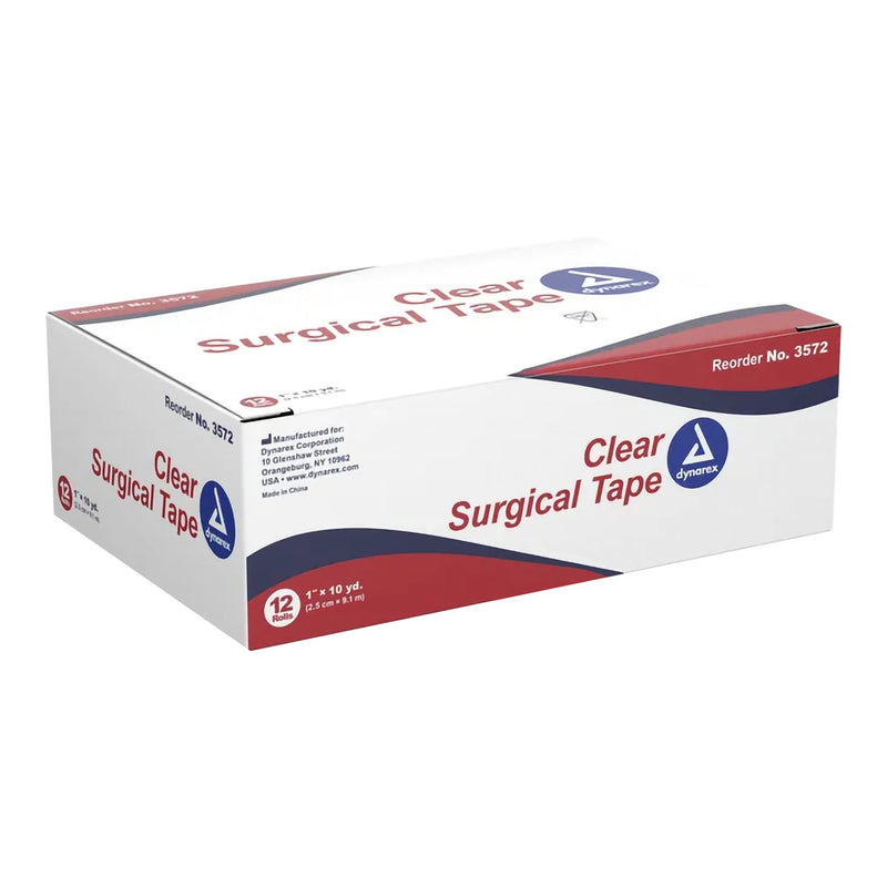 Dynarex® Medical Tape Transparent 1 Inch X 10 Yard Adhesive NonSterile (720269_CS) 144/CS