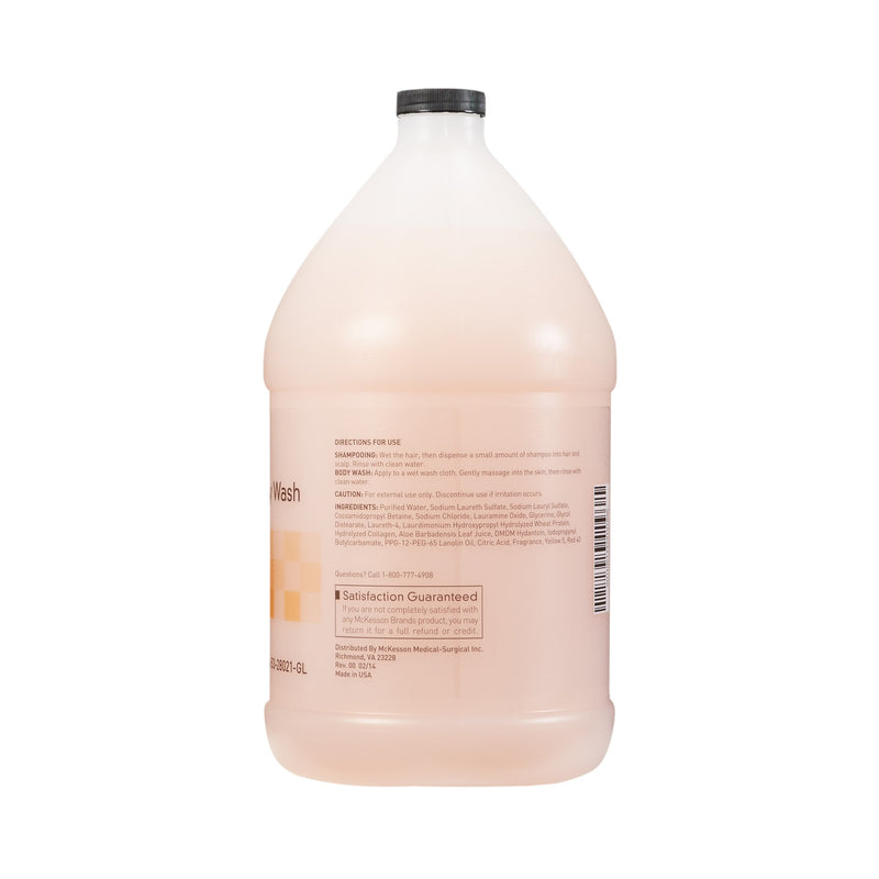 McKesson Shampoo and Body Wash 1 gal. Jug Apricot Scent (877030_CS) 4/CS