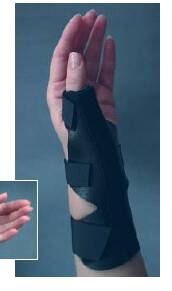 Bird & Cronin Thumb Splint One Size Fits Most Hook and Loop Closure Black (482457_EA) 1/EA
