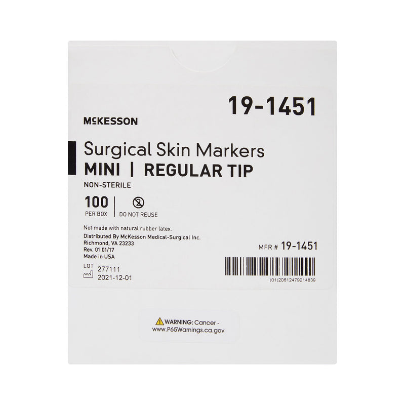 McKesson Skin Marker Prep-Resistant Gentian Violet Ink NonSterile Mini Regular Tip (1042455_EA) 1/EA
