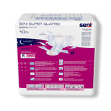 Seni® Super Quatro Unisex Adult Incontinence Brief Regular Disposable Heavy Absorbency (1163837_CS) 40/CS