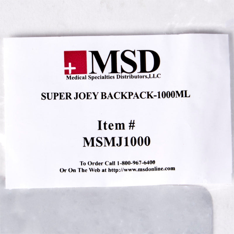 McKesson Feeding Pump Backpack Black, Pump Pocket, Outside View Window, Solution Wrap, Support Straps, 2 X 9 X 15 Inch (1138436_EA) 1/EA