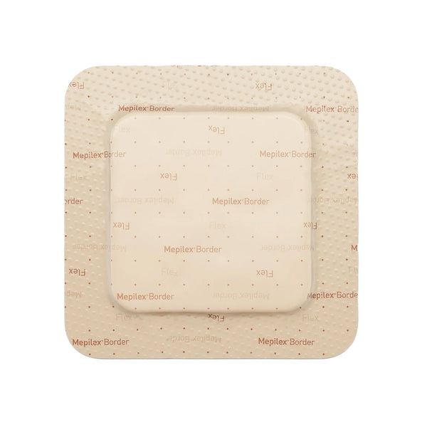 Mepilex® Border Flex Foam Dressing 4 X 4 Inch With Border Film Backing Silicone Adhesive Square Sterile (1114380_BX) 5/BX
