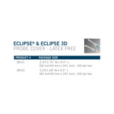 Eclipse® 3D Ultrasound Probe Cover 3-1/4 Inch tempered to 1-7/10 X 9-1/2 Inch Polyisoprene NonSterile Tapered (728021_BX) 100/BX