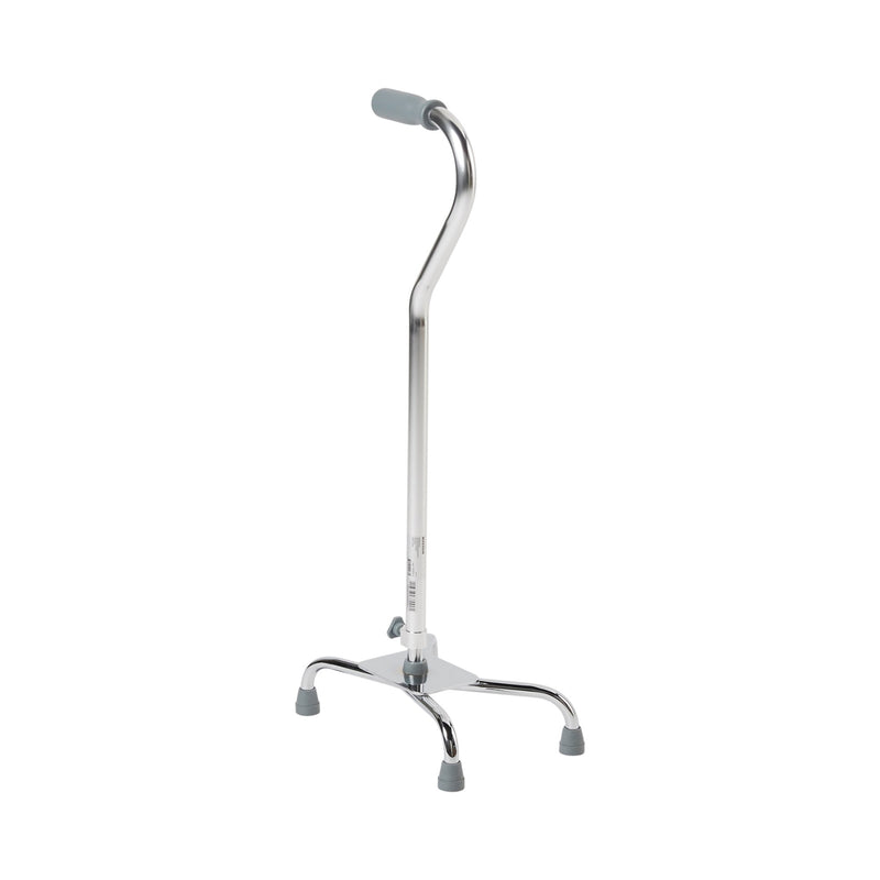 McKesson Large Base Quad Cane Steel 29 to 37-1/2 Inch Height Chrome (1065218_EA) 1/EA