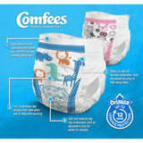 Comfees® Female Toddler Training Pants Pull On with Tear Away Seams Size 2T to 3T Disposable Moderate Absorbency (993239_BG) 26/BG