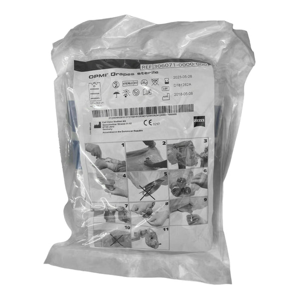 VisionGuard™ Microscope Drape 118 L X 48 W Inch For OPMI® MD/CS/11, 111, ORL, PRO magis, OPMI® Neuro, Movena, Sensera, Pro Ergo, Pentero, and VISU 140/150/160/200/210 (221316_EA) 1/EA