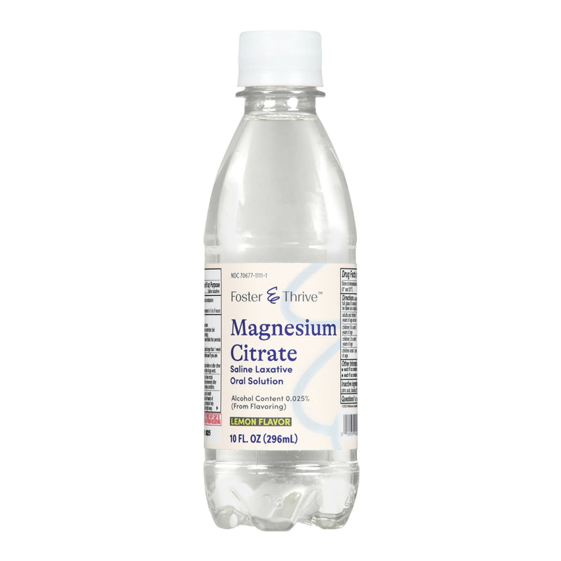 Foster & Thrive™ Laxative Lemon Flavor Liquid 10 oz. Magnesium Citrate (1235088_EA) 1/EA