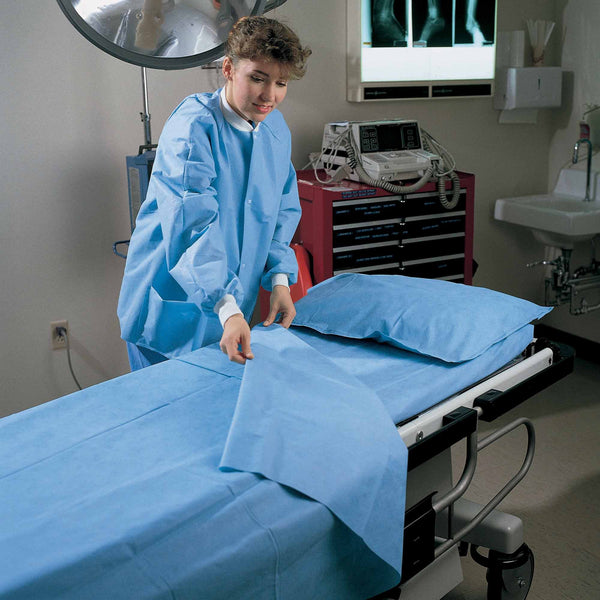 O&M Halyard Inc Pillowcase Blue Disposable (172613_CS) 200/CS