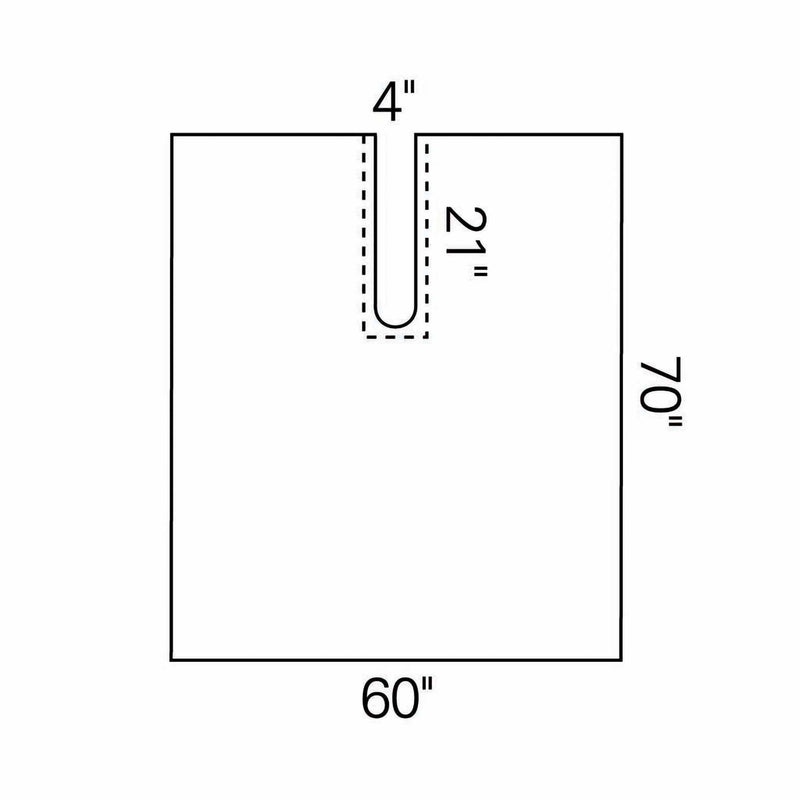O&M Halyard Inc Orthopedic Drape Impervious Split Drape 60 W X 70 L Inch Sterile (144059_EA) 1/EA