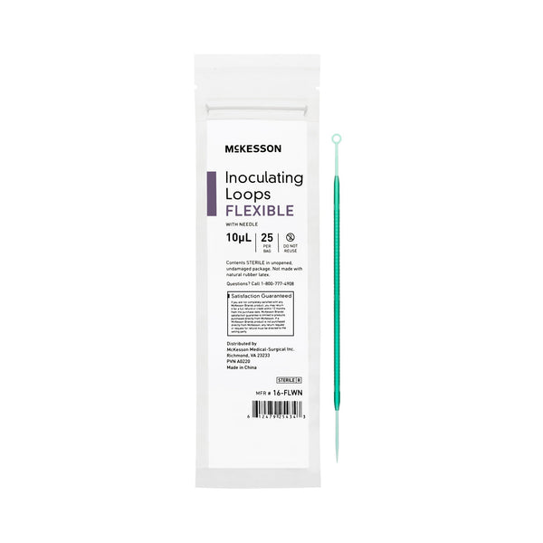 McKesson Inoculating Loop with Needle 10 µL ABS Integrated Handle Sterile (1175311_BG) 25/BG