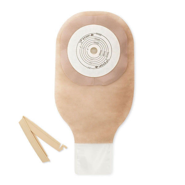 Premier™ Ostomy Pouch One-Piece System 12 Inch Length Flat, Trim to Fit Up to 2-1/2 Inch Stoma Drainable (726398_BX) 10/BX