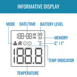 HealthSmart® Non-Contact Skin Surface Thermometer Infrared Skin Probe Handheld (1242697_EA) 1/EA