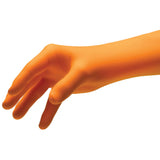NitriDerm® Ultra Orange™ Exam Glove Large NonSterile Nitrile Standard Cuff Length Fully Textured Orange Chemo Tested / Fentanyl Tested (780243_BX) 100/BX
