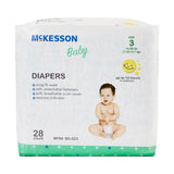 McKesson Unisex Baby Diaper Size 3 Disposable Heavy Absorbency (1144476_BG) 1/BG