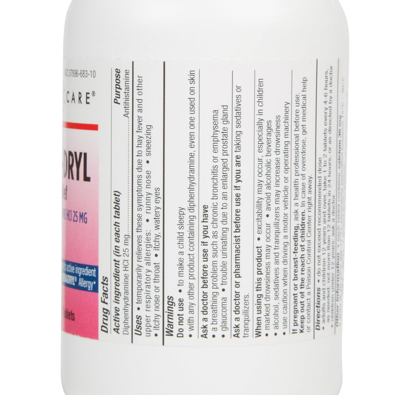 Geri-Care® Allergy Relief 25 mg Strength Tablet 1,000 per Bottle (558679_BT) 1/BT