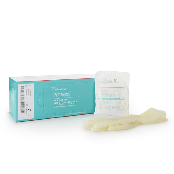 Protexis™ PI Classic Surgical Glove Size 7 Sterile Polyisoprene Standard Cuff Length Smooth Ivory Not Chemo Approved (807440_CS) 200/CS