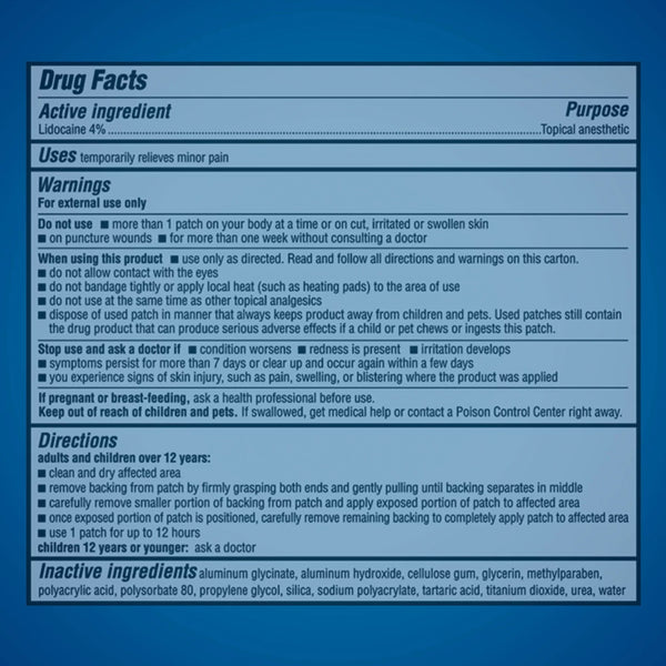 Aspercreme® Topical Pain Relief 4% Strength Lidocaine Patch (1230692_BX) 3/BX