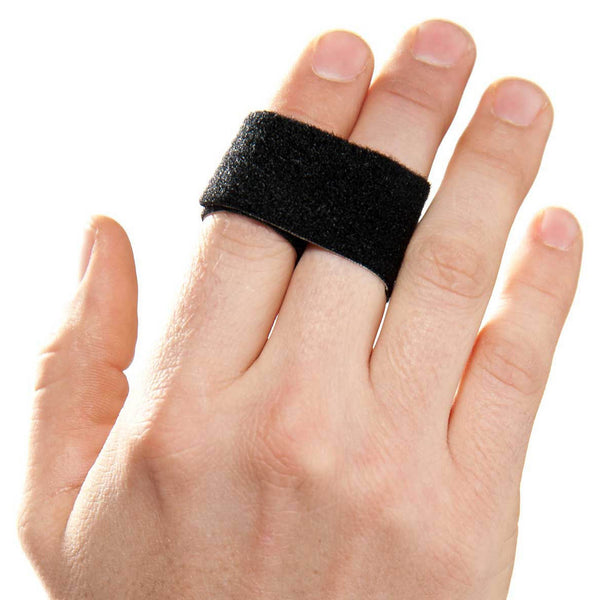 3pp® Buddy Loops® Finger Wrap Splint Adult One Size Fits Most Hook and Loop Strap Closure Finger Black (894822_BX) 100/BX