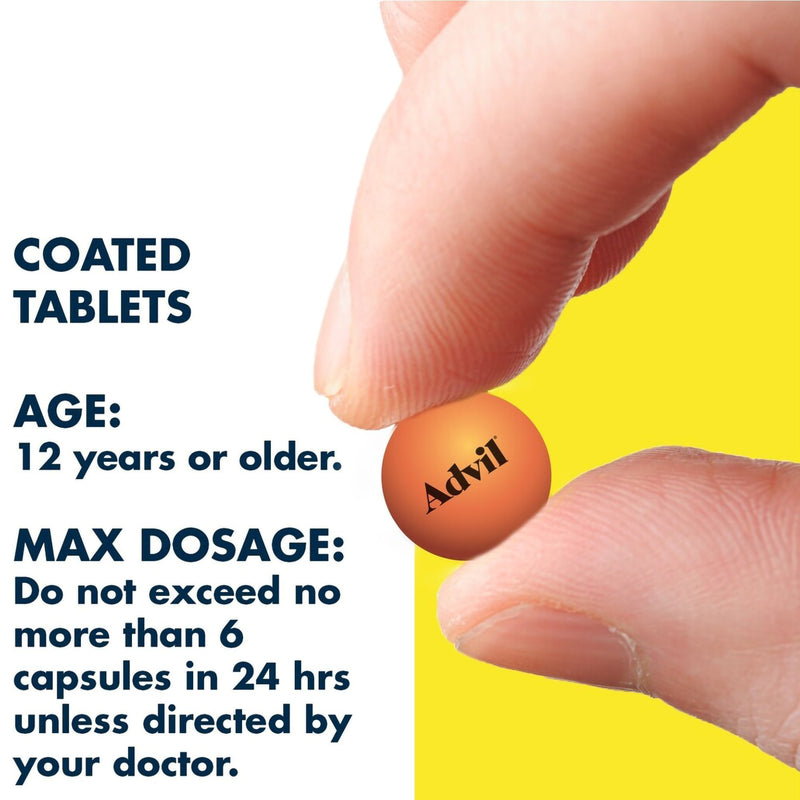 Advil® Pain Relief 200 mg Strength Ibuprofen Tablet 100 per Bottle (533172_BT) 1/BT