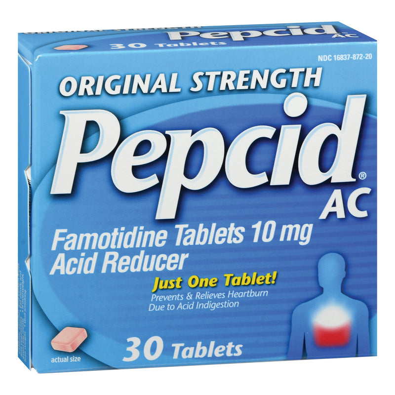 Pepcid® AC Antacid 10 mg Strength Tablet 30 per Box (677833_CS) 36/CS