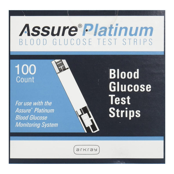 Assure® Platinum Blood Glucose Test Strips 100 Strips per Pack (718283_BX) 100/BX