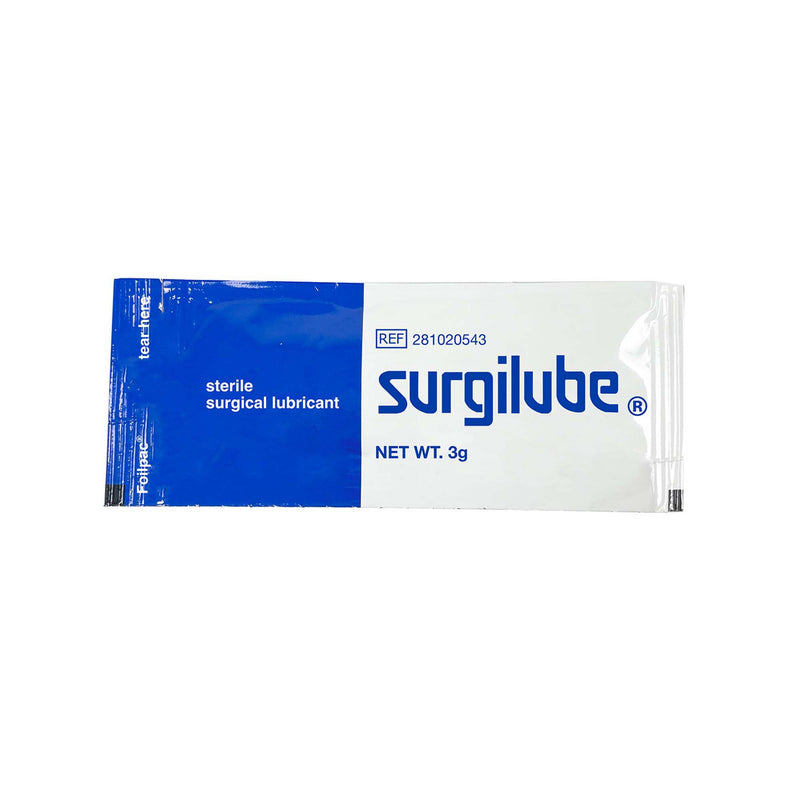 Surgilube® Lubricating Jelly - Carbomer free 3 Gram Individual Packet Sterile (1009103_BX) 144/BX
