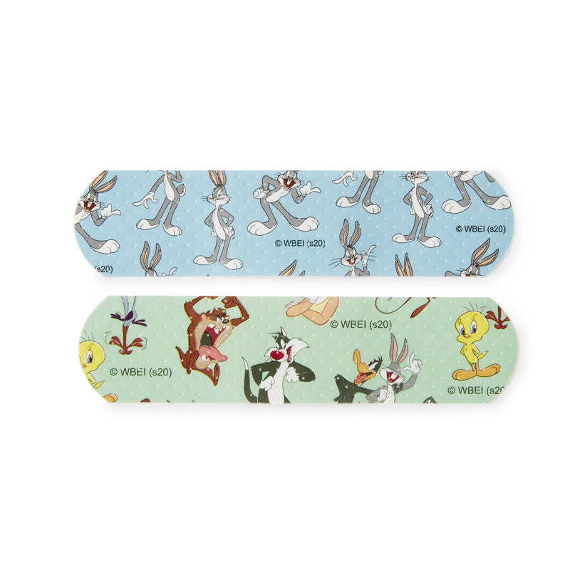 Looney Tunes™ Stat Strip® Adhesive Strip 3/4 X 3 Inch Plastic Rectangle Kid Design (Bugs and Daffy) Sterile (557630_CS) 12/CS
