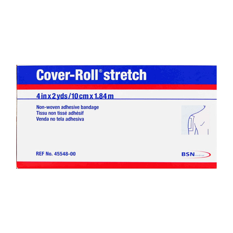 Cover-Roll® Stretch Dressing Retention Tape with Liner White 4 Inch X 2 Yard Nonwoven Polyester NonSterile (181473_CS) 12/CS