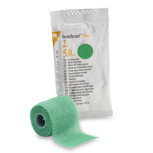 3M™ Scotchcast™ Plus Cast Tape 2 Inch X 12 Foot Fiberglass / Resin Green (201222_CS) 10/CS