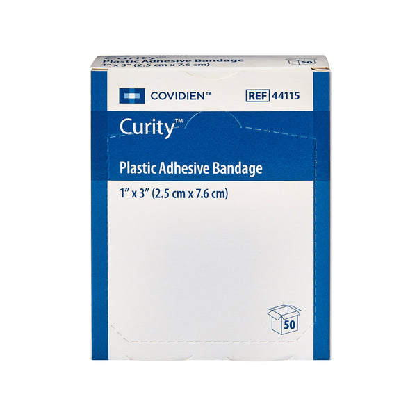 Curity™ Adhesive Strip 1 X 3 Inch Plastic Rectangle Tan Sterile (734673_BX) 50/BX