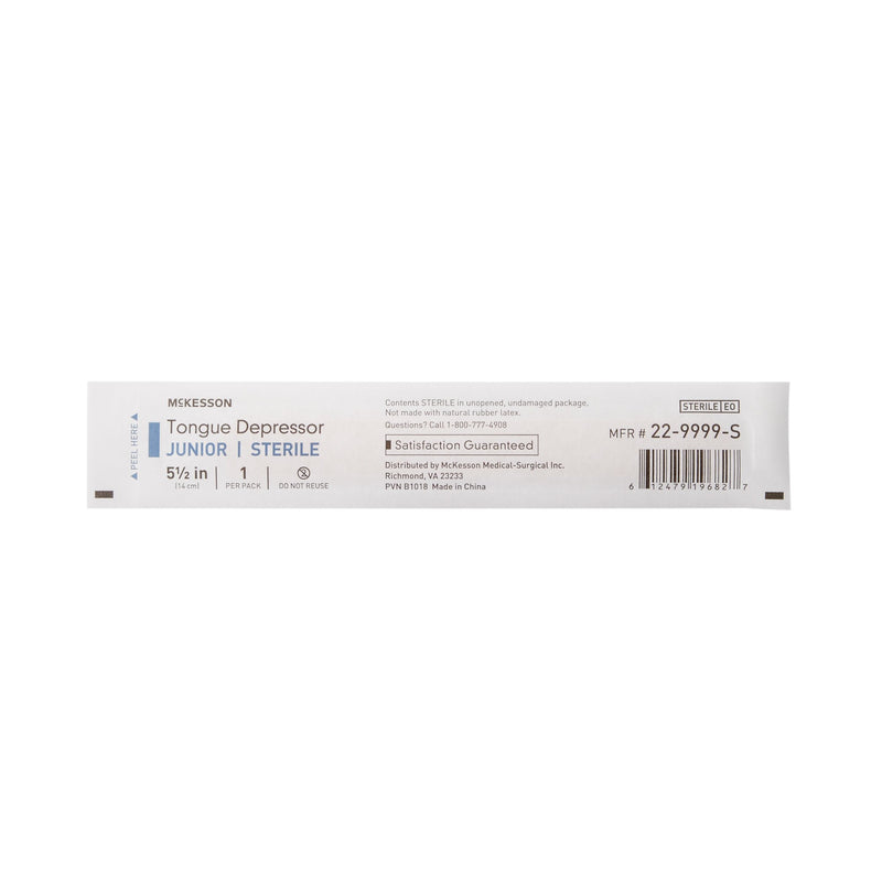McKesson Tongue Depressor 5-1/2 Inch Length Wood Junior (854424_BX) 100/BX