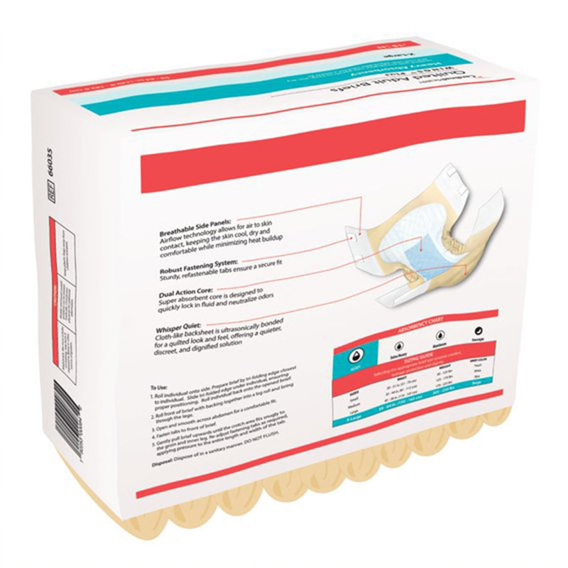 Wings™ Plus Quilted Unisex Adult Incontinence Brief X-Large Disposable Heavy Absorbency (868374_BG) 15/BG
