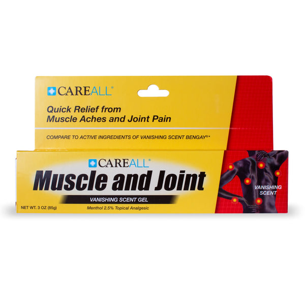 CareAll® Muscle and Joint Topical Pain Relief 2.5% Strength Menthol Topical Gel 3 oz. (838875_CS) 72/CS