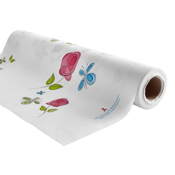 Rose Garden® Table Paper 21 Inch Width 125 Foot Length Print (Roses) Crepe (413341_EA) 1/EA