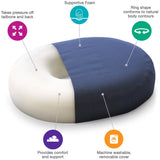Mabis® Donut Seat Cushion 16 W X 13 L X 3 D Inch Foam (512939_EA) 1/EA