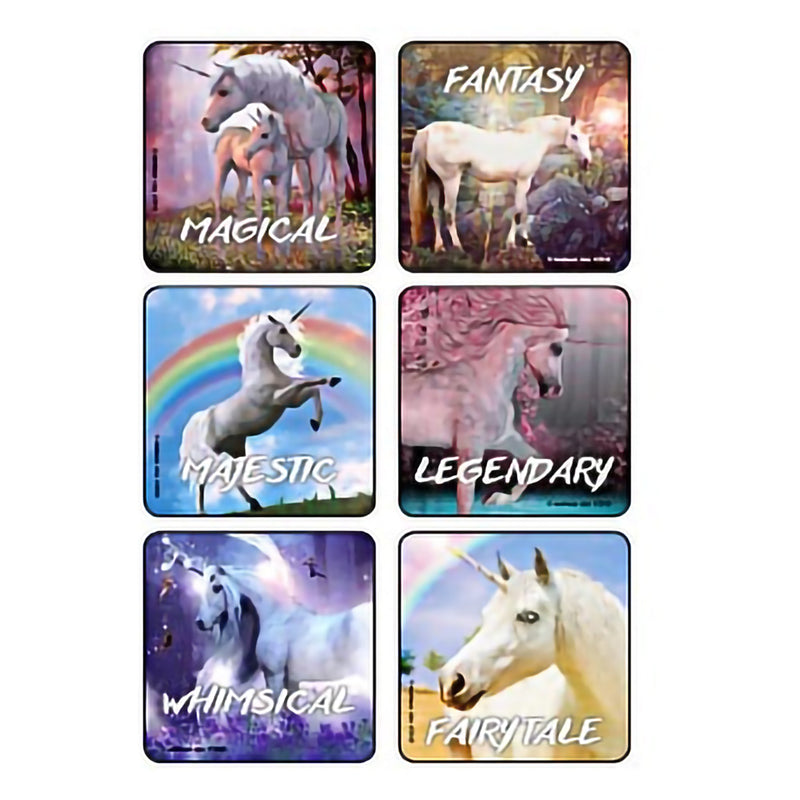 Kids Love Stickers® 90 per Roll Fantasy Unicorns Sticker 2-1/2 Inch (1133524_RL) 1/RL