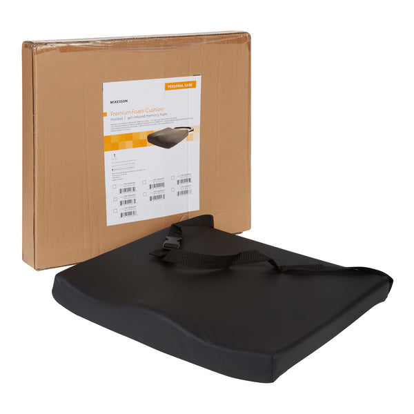 McKesson Contoured Seat Cushion 24 W X 18 L X 3 D Inch Molded Foam (1065587_EA) 1/EA