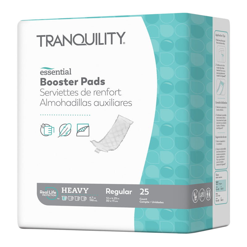 Tranquility® Essential Booster Pad 4-1/4 X 12 Inch Heavy Absorbency Super Absorbent Core Regular (670507_CS) 8/CS