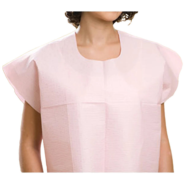 Graham Medical Products Exam Cape Mauve One Size Fits Most Front / Back Opening Without Closure Female Disposable (237141_CS) 100/CS