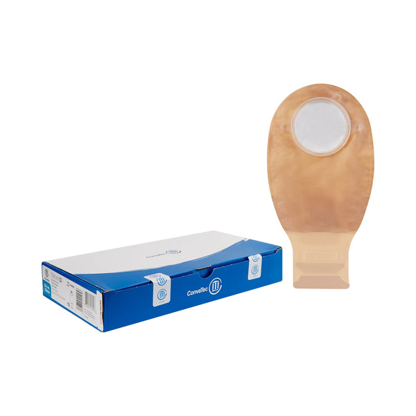 Natura® + Ostomy Pouch Two-Piece System 12 Inch Length 1-1/4 to 1-3/4 Inch Stoma Drainable, Tail Closure (813770_BX) 10/BX