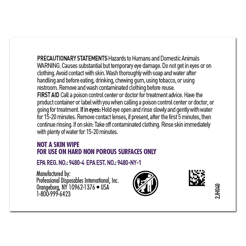 Super Sani-Cloth® Surface Disinfectant Cleaner Premoistened Germicidal Manual Pull Wipe 50 Count Individual Packet Alcohol Scent NonSterile (297456_BX) 50/BX