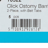 SenSura® Mio Click Ostomy Barrier Trim to Fit, Extended Wear Elastic Adhesive 60 mm Flange Blue Code System 10 to 55 mm Opening (883917_EA) 1/EA